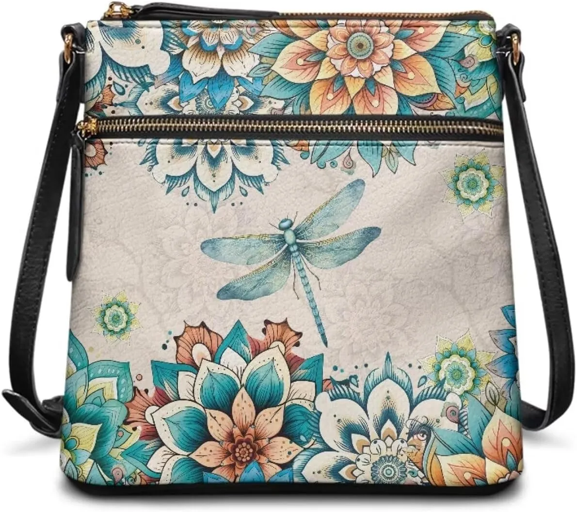 HUGS IDEA Crossbody Bag for Women Leather Handbag Sling Bag Large Hobo Bag Cell Phone Bag