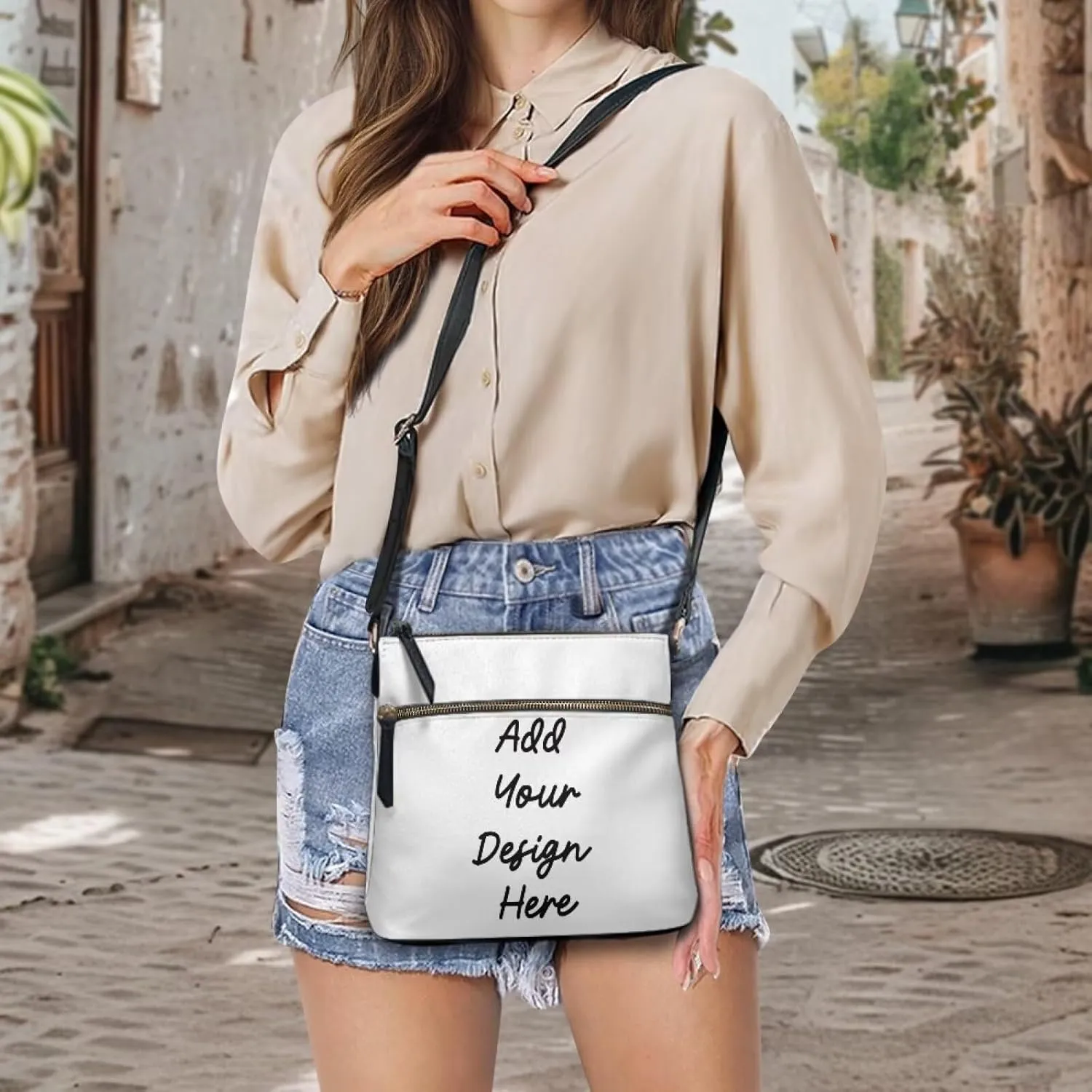 HUGS IDEA Crossbody Bag for Women Leather Handbag Sling Bag Large Hobo Bag Cell Phone Bag