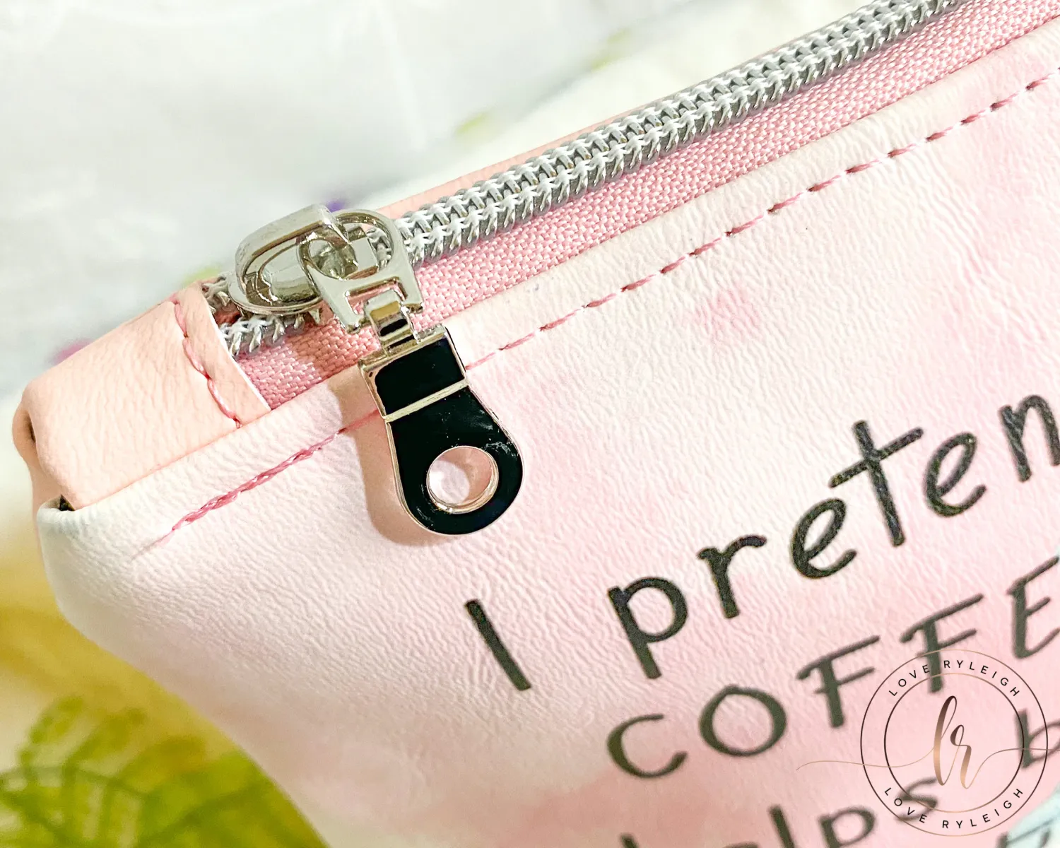I Pretend Coffee Helps Cosmetic/Whatever Pouch LARGE