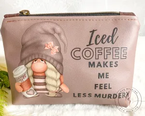 Iced Coffee Less Murdery Cosmetic/Whatever Pouch