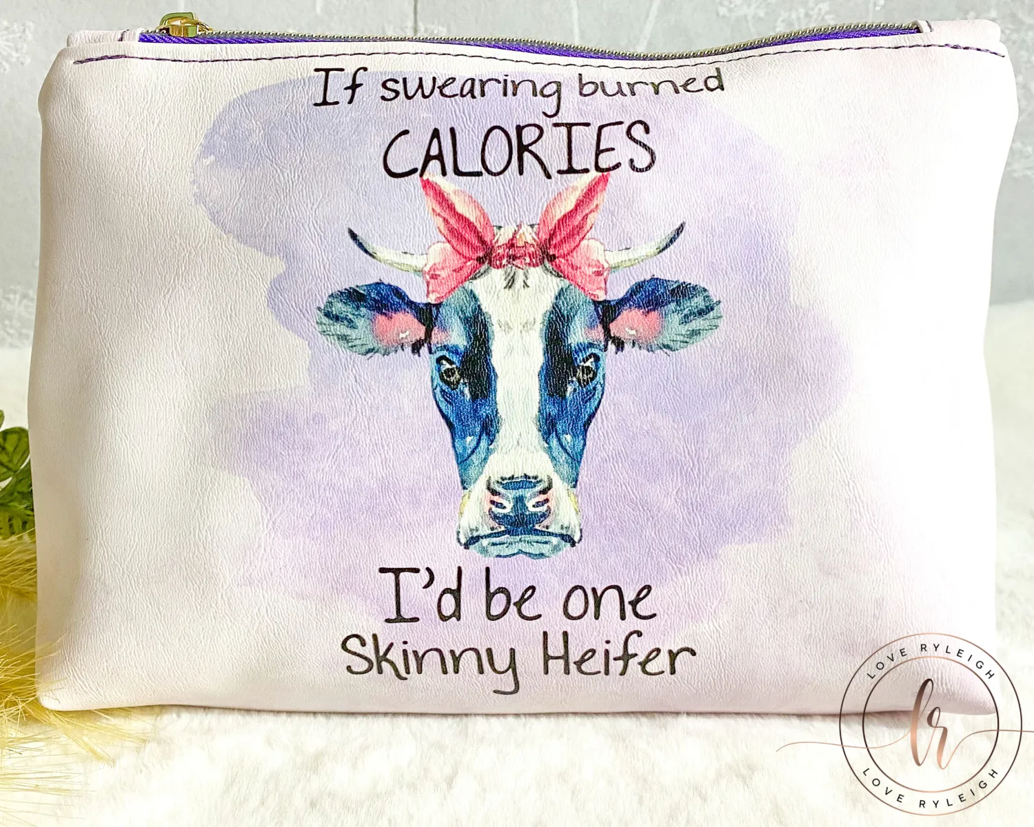 If Swear Words Were Calories Cosmetic/Whatever Pouch LARGE