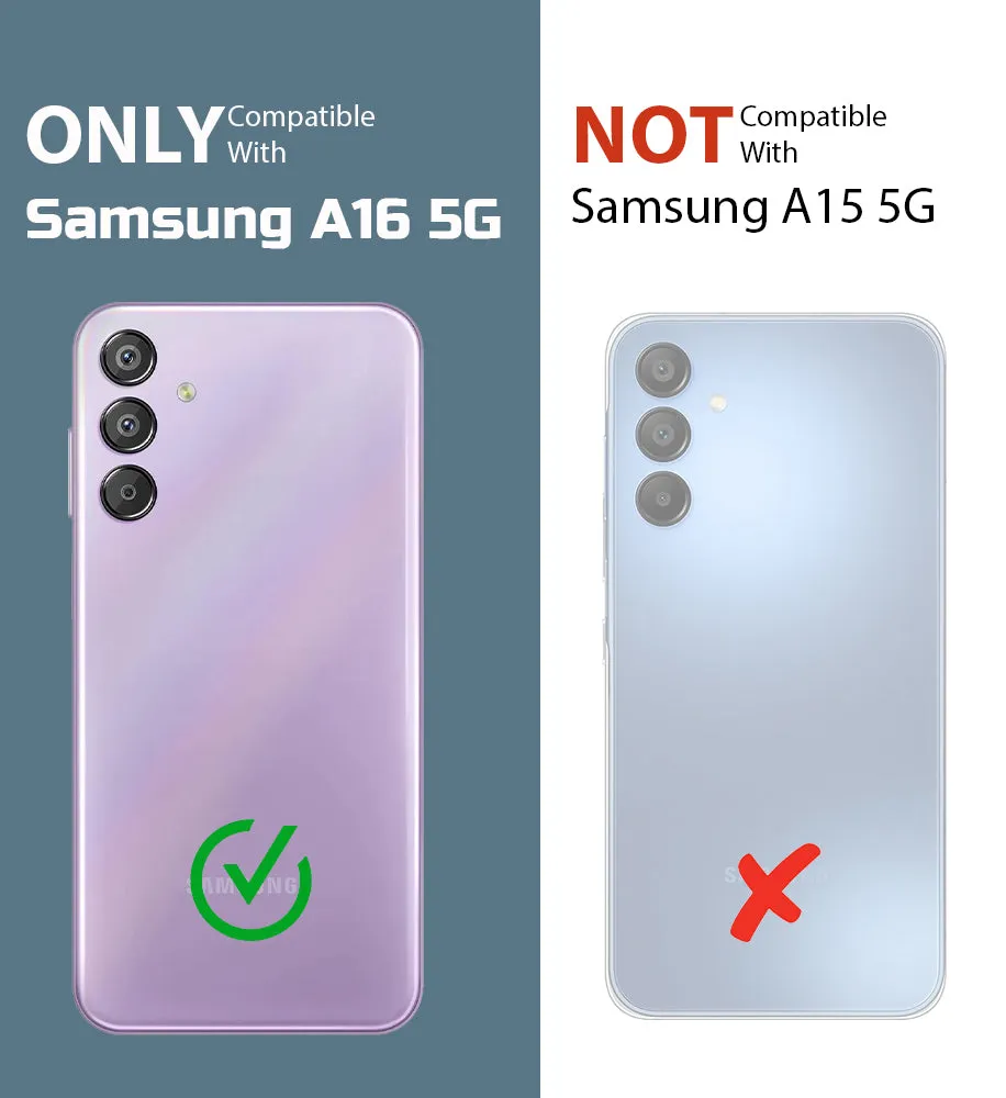 Impact-Resistant Frosty Case with Dual-Layer Protection Back Case For Samsung A16 5G