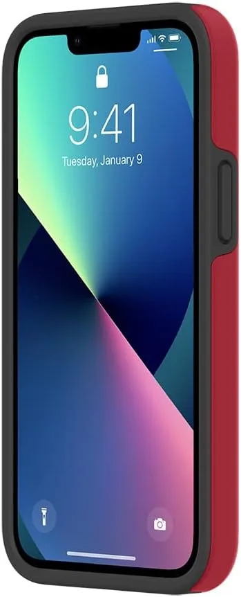 Incipio Duo Case for iPhone 13 mini – Dual-Layer Slim Protective Cover with 12ft Drop Protection, Scratch-Resistant Finish, Wireless Charging Compatible, Shockproof Lightweight Design - Salsa Red