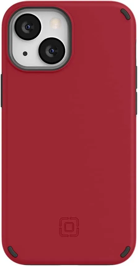 Incipio Duo Case for iPhone 13 mini – Dual-Layer Slim Protective Cover with 12ft Drop Protection, Scratch-Resistant Finish, Wireless Charging Compatible, Shockproof Lightweight Design - Salsa Red
