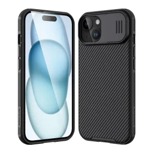 iPhone 15 Original Cam-Shield Camera Slider (Shutter) Double Layered Protection TPU   PC - Black