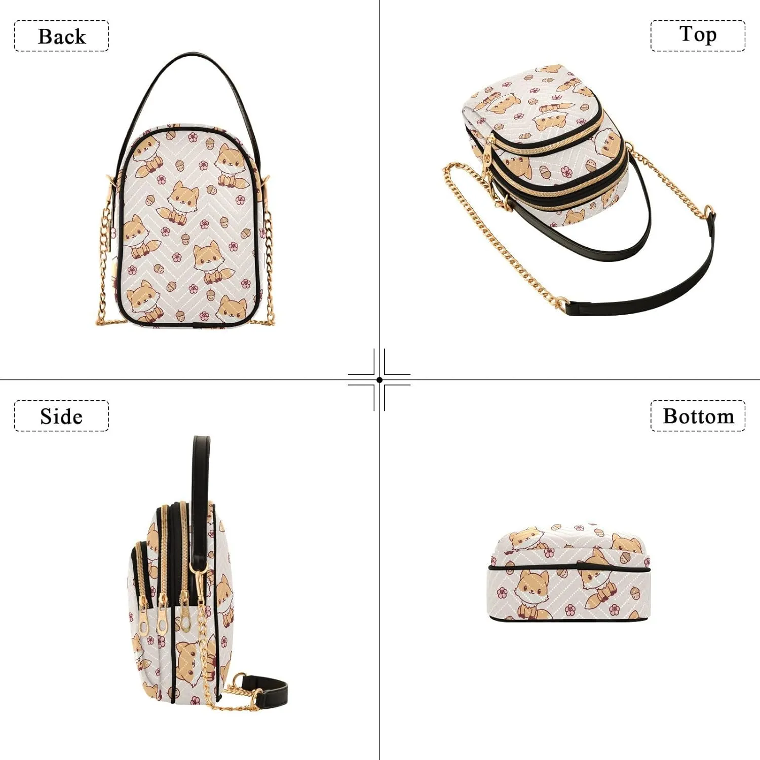 JIPONI Crossbody Bag for Women, Small Cell Phone Bag Shoulder Handbags Purse with Leather Strap