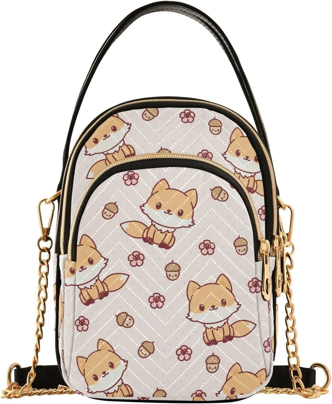 JIPONI Crossbody Bag for Women, Small Cell Phone Bag Shoulder Handbags Purse with Leather Strap