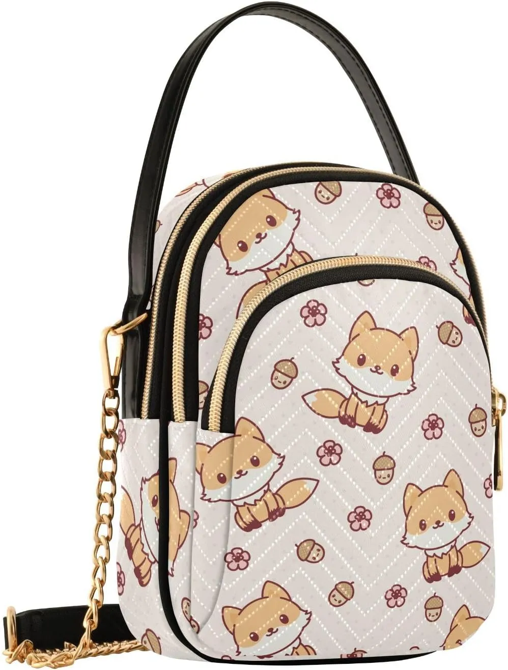 JIPONI Crossbody Bag for Women, Small Cell Phone Bag Shoulder Handbags Purse with Leather Strap
