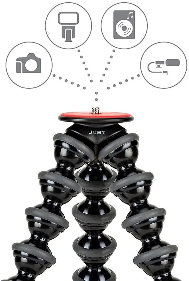 JOBY GorillaPod 5K Stand. Premium Flexible Tripod 5K Stand for Pro-Grade DSLR Cameras or devices up to 5K (11lbs). Black/Charcoal.