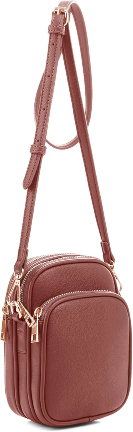 Josie Triple Zip Crossbody Bag