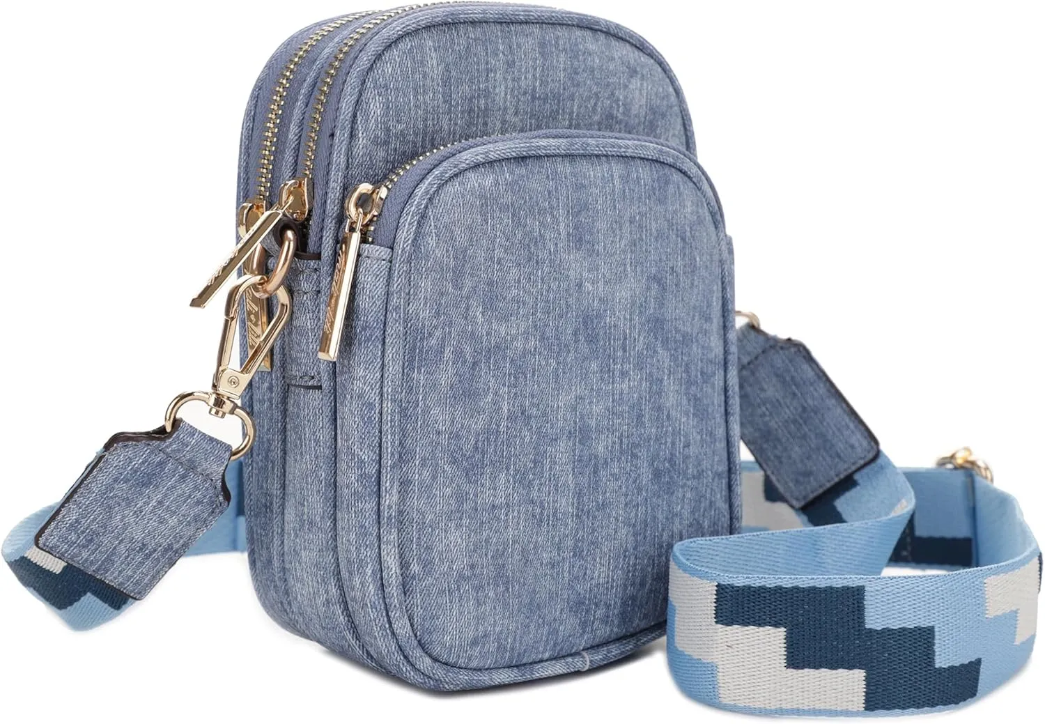 Josie Triple Zip Crossbody Bag