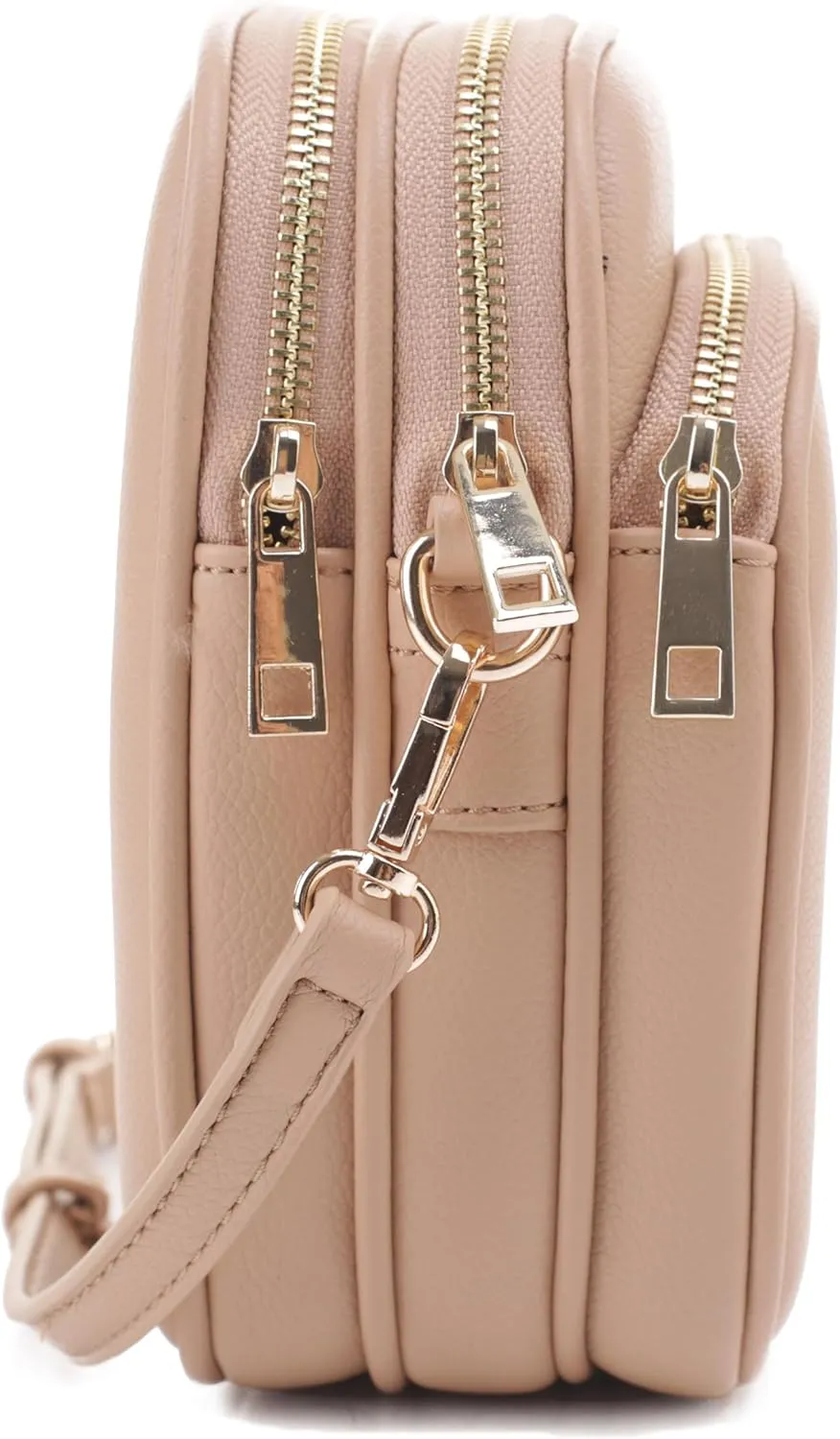 Josie Triple Zip Crossbody Bag