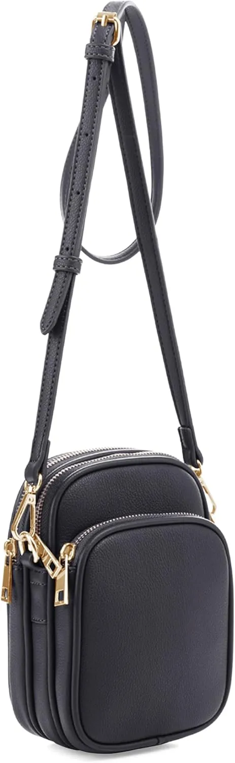 Josie Triple Zip Crossbody Bag