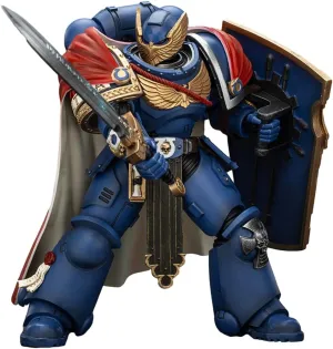 JOYTOY Warhammer 40K 5.4" 1/18 Action Figure SpaceMarine Ultramarines Victrix Honour Guard with Storm Shield and Power Sword