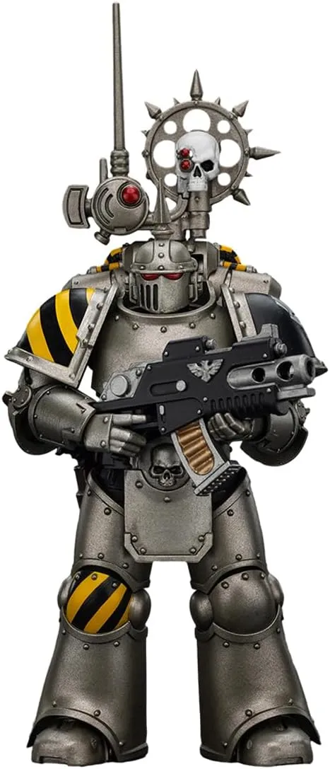 JOYTOY Warhammer The Horus Heresy 1/18 Action Figure 5.4" lron Warriors MKlIl Tactical Legionary with Nuncio-vox