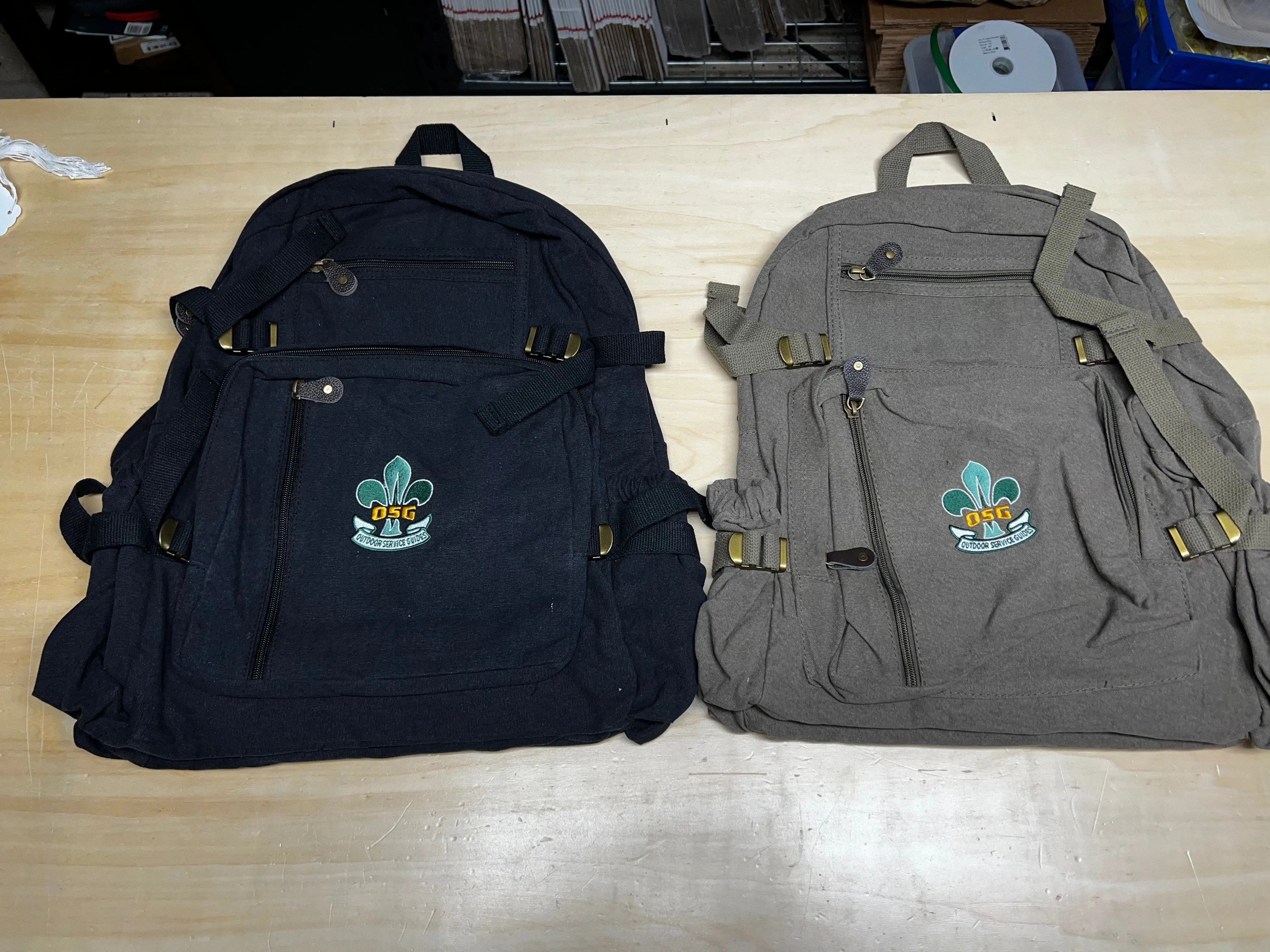 Jumbo Backpack, Vintage Canvas w/ OSG Logo