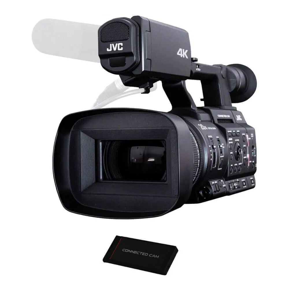 JVC GY-HC500U 4K Pro Camcorder with M.2 SSD Media Adapter Kit