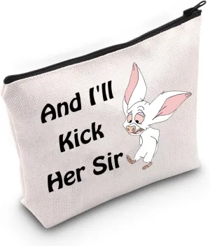 JXGZSO Bartok Inspired Cosmetic Bag Bartok Movie Lover Gift And I'll Kick Her Sir Makeup Bag