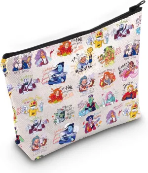 JXGZSO Game Critical Role Inspired Cosmetic Bag Rpg Game Lover Gift D Character Makeup Bag D Master Gift