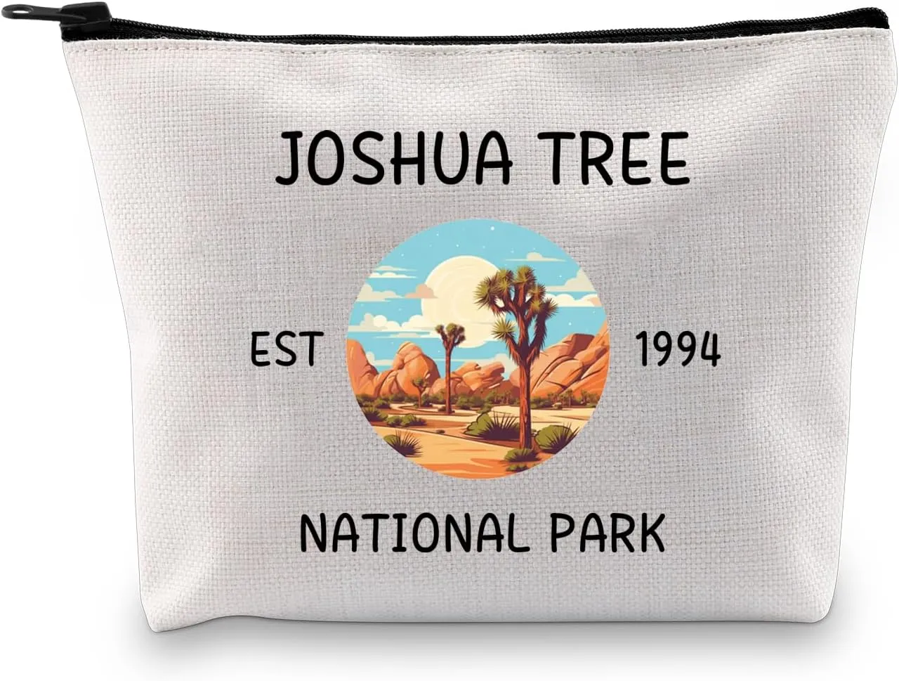 JXGZSO Joshua Tree National Park Makeup Bag Mountain Climbers Gift Adventure Pouch National Park Travel Gift Outdoorsman Gift for Hikers