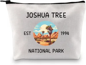 JXGZSO Joshua Tree National Park Makeup Bag Mountain Climbers Gift Adventure Pouch National Park Travel Gift Outdoorsman Gift for Hikers