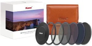 Kase Wolverine Professional Magnetic ND CPL Filters Kit 67mm Filters Kit Includes CPL ND8 3 Stop ND64 6 Stop ND1000 10 Stop Front Lens Cap Adapter Ring Filter Bag