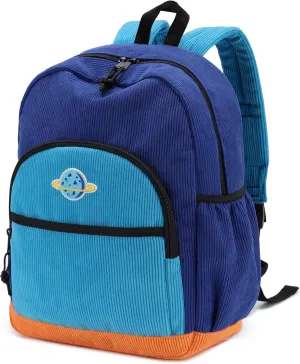 Kasqo Kids Backpack, Cute Toddler Backpack For Boys Kindergarten School Bag Primary Children's Bookbag Rucksack With Chest Buckle Blue