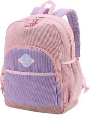 Kasqo Kids Backpack, Cute Toddler Backpack For Girls Kindergarten School Bag Primary Children's Bookbag Rucksack With Chest Buckle Pink Purple