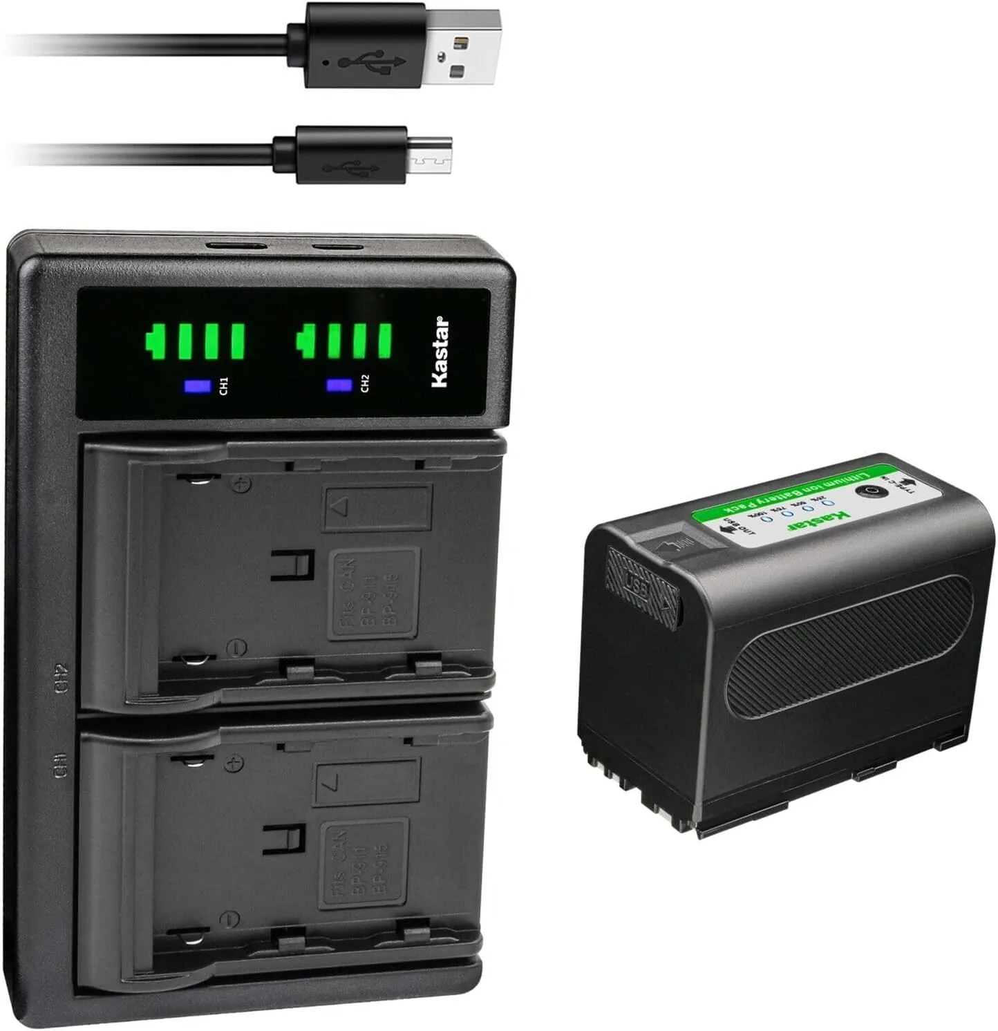 Kastar 1-Pack 7.4V 7000mAh BP-950GEXP Battery and LTD2 USB Charger Compatible with Canon G1000 G1500 G2000 GL1 GL-1 DM-GL1 GL2 GL-2 DM-GL2 MV1 MV10 MV10i MV20 MV20i MV100 MV100i MV200 MV200i Camera