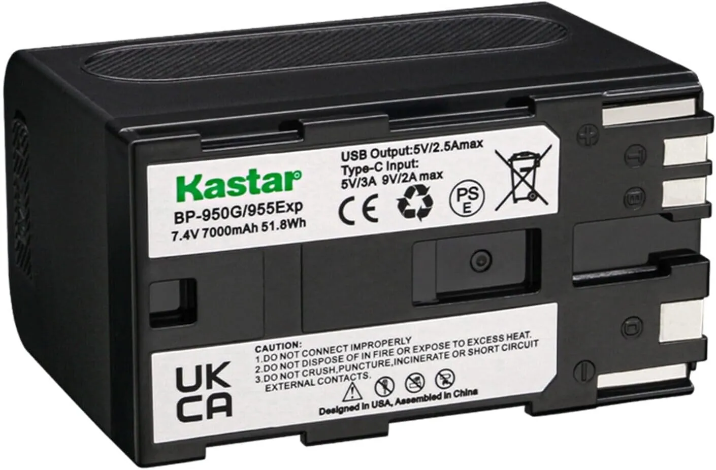 Kastar 1-Pack 7.4V 7000mAh BP-950GEXP Battery and LTD2 USB Charger Compatible with Canon G1000 G1500 G2000 GL1 GL-1 DM-GL1 GL2 GL-2 DM-GL2 MV1 MV10 MV10i MV20 MV20i MV100 MV100i MV200 MV200i Camera