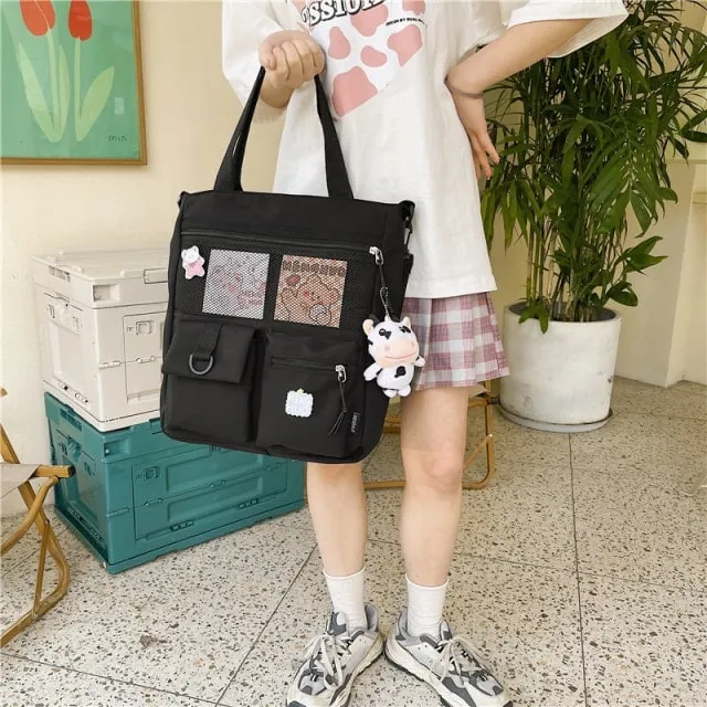 Kawaii Nylon Waterproof Crossbody Bag