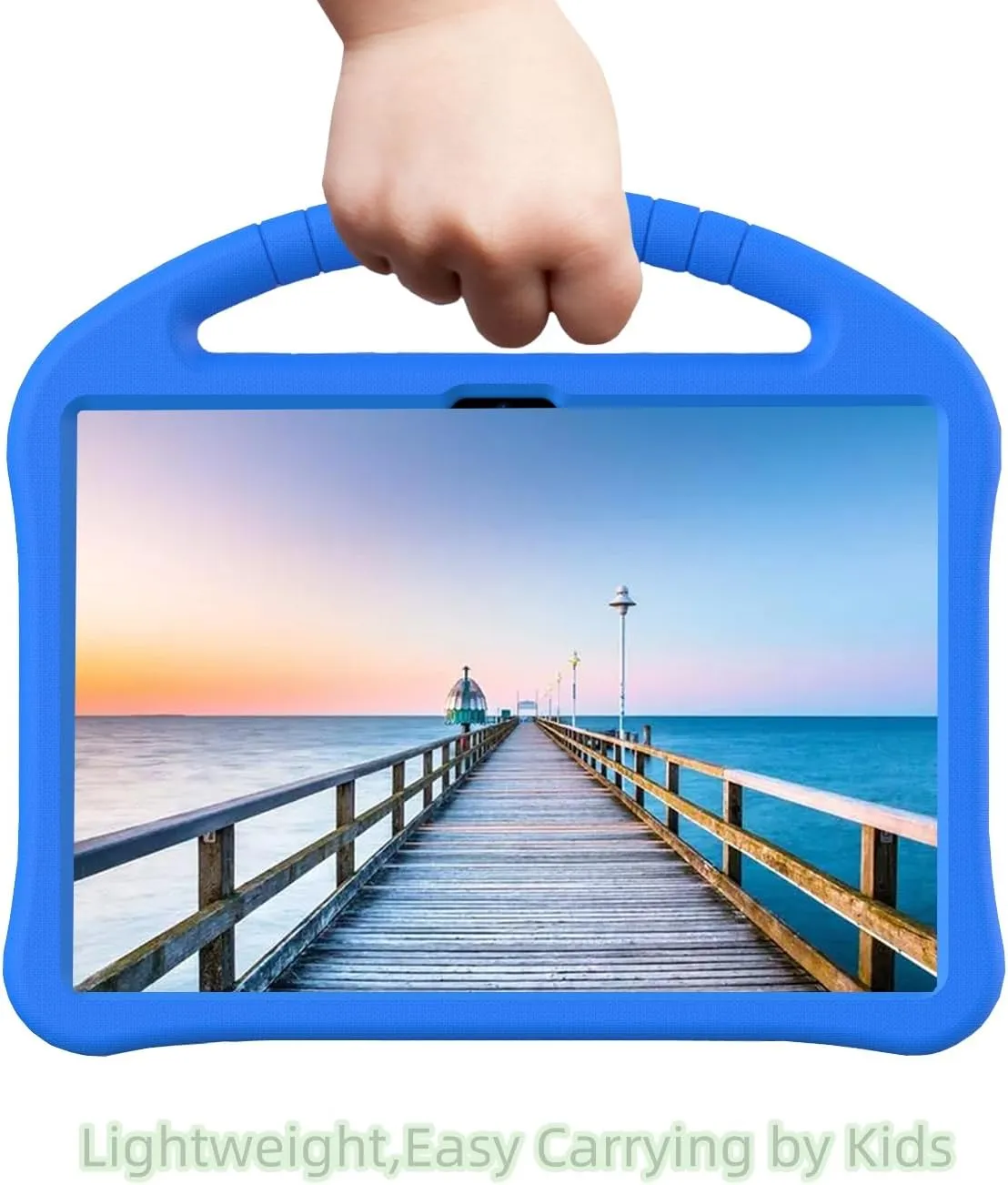 Kids Case for Dragon Touch Notepad 102 10 inch,with Handle and Kickstand Lightweight Shockproof Cover Compatible with Teclast M40Pro/M40Plus, Blackview Tab 8/7/70 WiFi 10.1" Blue
