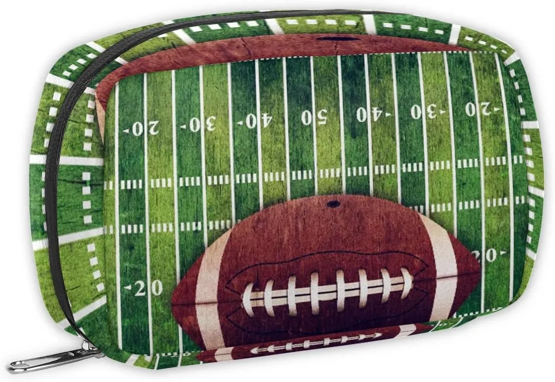 Kids Toiletry Bag for Boys, Small Cute Football Wash Bag for Little Young Boys Waterproof Cosmetic Weekender Bag Toddler Traveling Toiletries