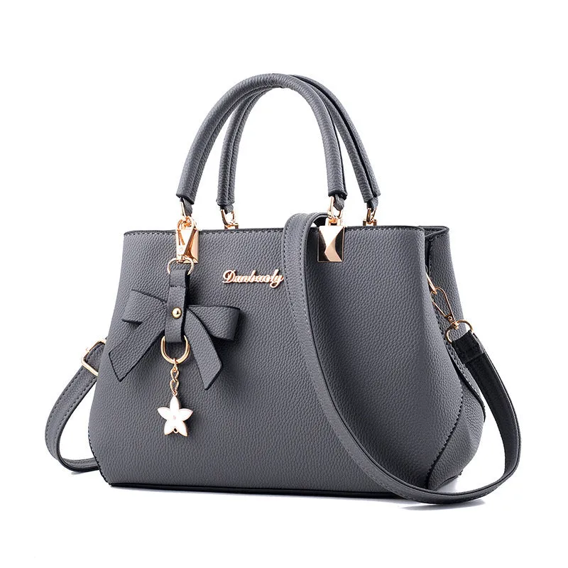 Korean Style Fashionable Bow Portable Mother Handbags