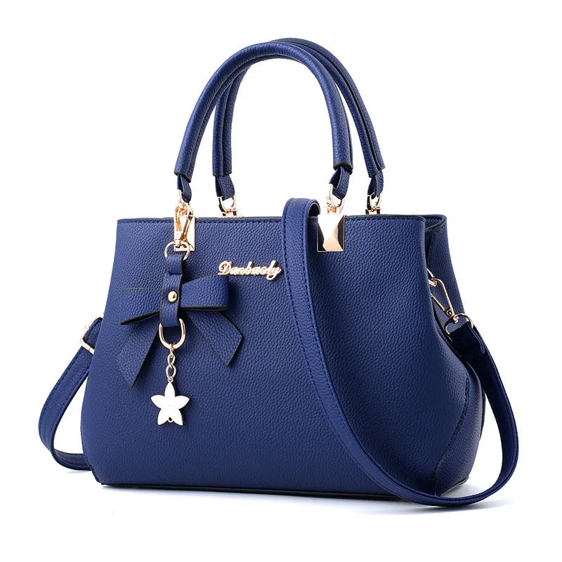 Korean Style Fashionable Bow Portable Mother Handbags