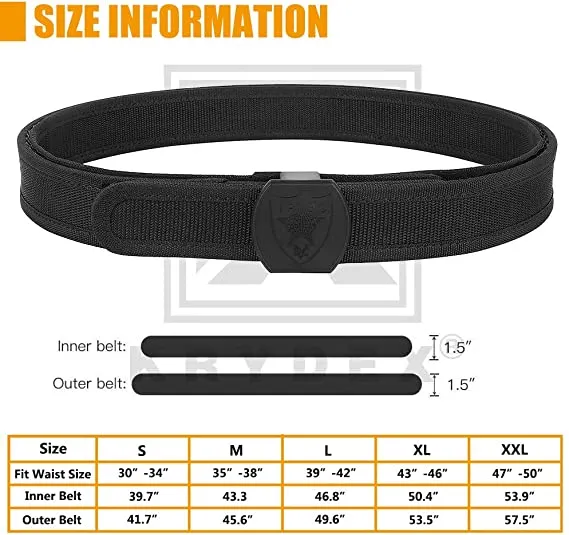 KRYDEX IPSC USPSA IDPA 3-Gun Shooting Belt & 5 pcs Speed Pistol Mag Pouch