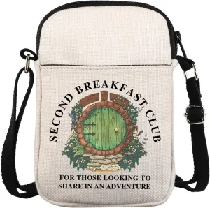 KUIYAI Movie Merchandise Crossbody Bag Second Breakfast Club Messenger Bag Book Literature For Fans