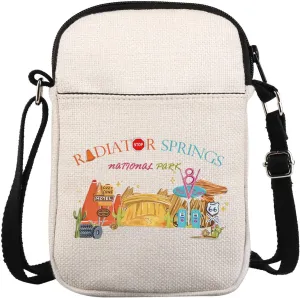 KUIYAI WDW Cars Movie Merchandise Crossbody Purse Bag Lightning McQueen Lover Gift Car Land Gift