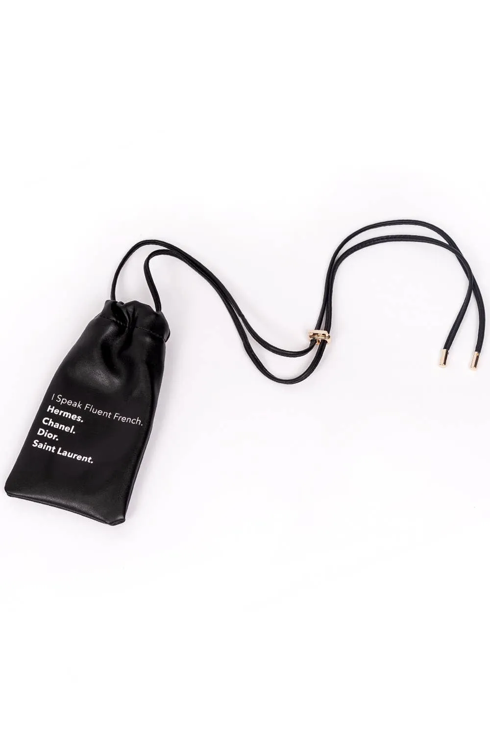 LA Trading Co - (Bulk Buy) CROSSBODY POUCH - Fluent French (Black)