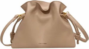Ladies' fashionable minimalist bag, drawstring bucket bag, single shoulder crossbody bag, pleated bag