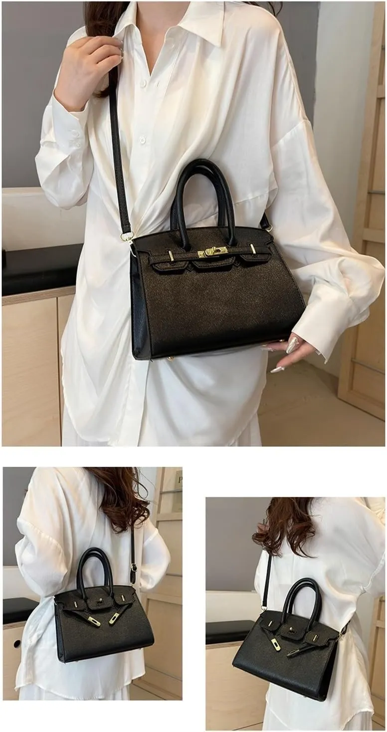 Ladies handbag shoulder bag crossbody bag(Black)