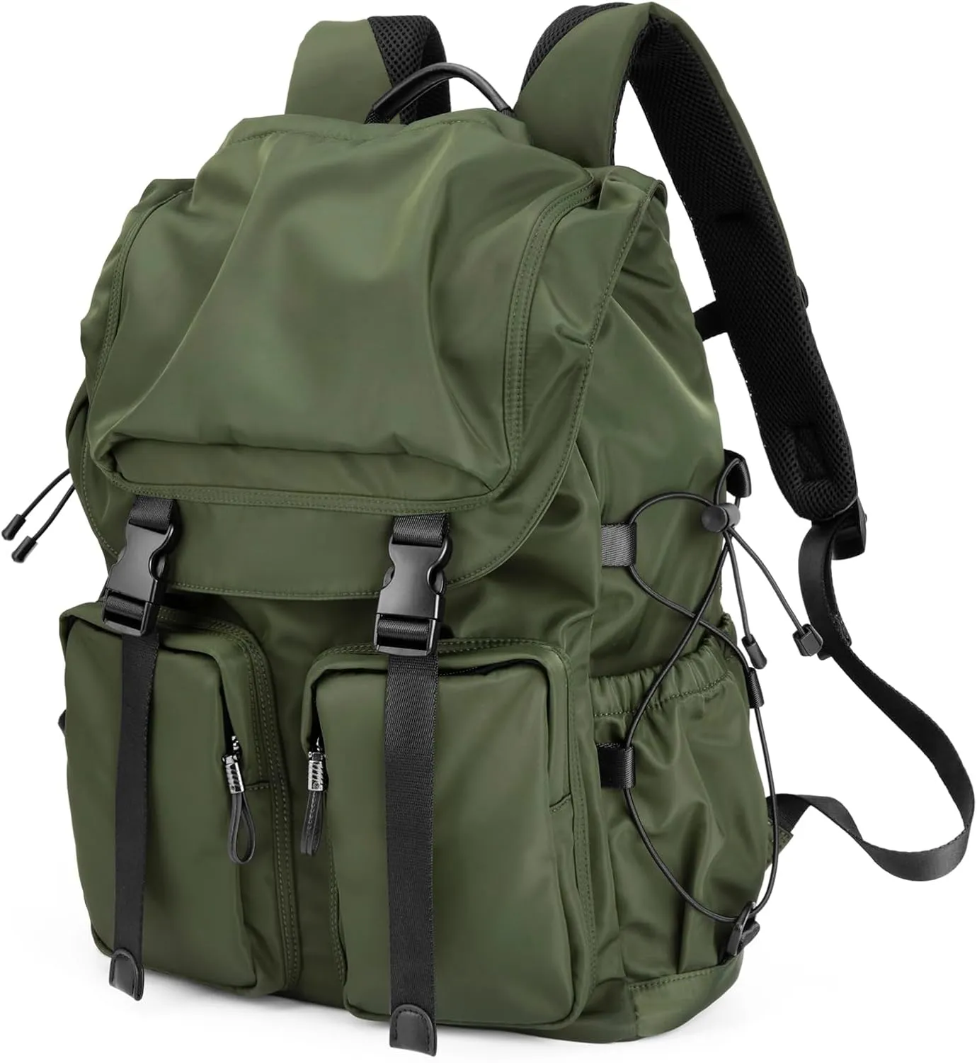 Laptop Backpack for Men & Women, Functional Stylish Vintage Backpack, 30L Waterproof College Work Commuter Travel Backpack Fits 15.6 Inch Tablet, Notebook (Green)