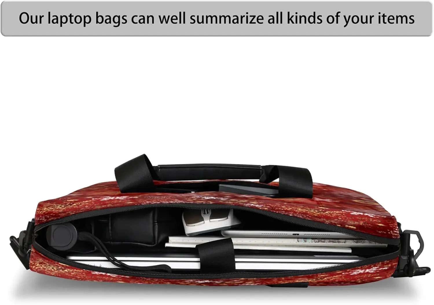 Laptop Shoulder Bag Compatible with Handle, Messenger Shoulder Case for Tablet, Laptop Carrying Case