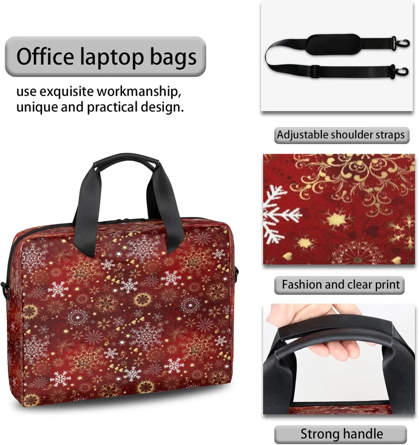 Laptop Shoulder Bag Compatible with Handle, Messenger Shoulder Case for Tablet, Laptop Carrying Case