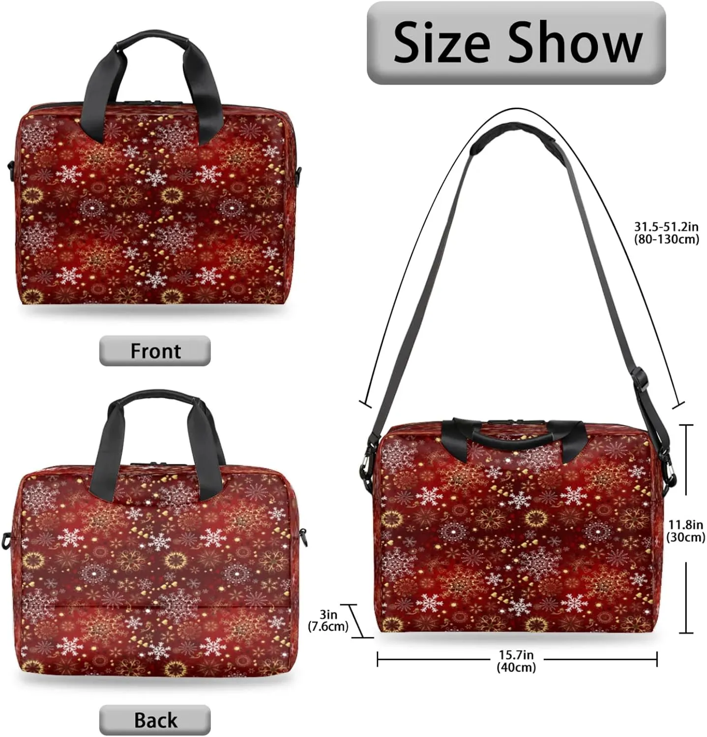 Laptop Shoulder Bag Compatible with Handle, Messenger Shoulder Case for Tablet, Laptop Carrying Case