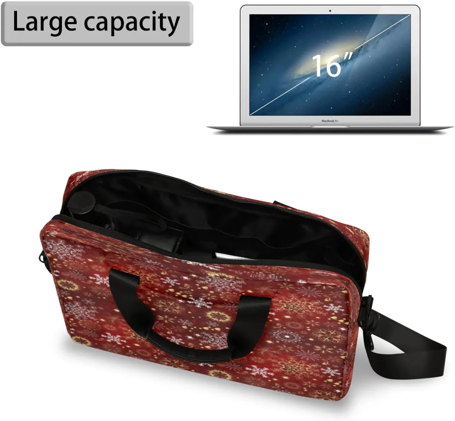 Laptop Shoulder Bag Compatible with Handle, Messenger Shoulder Case for Tablet, Laptop Carrying Case