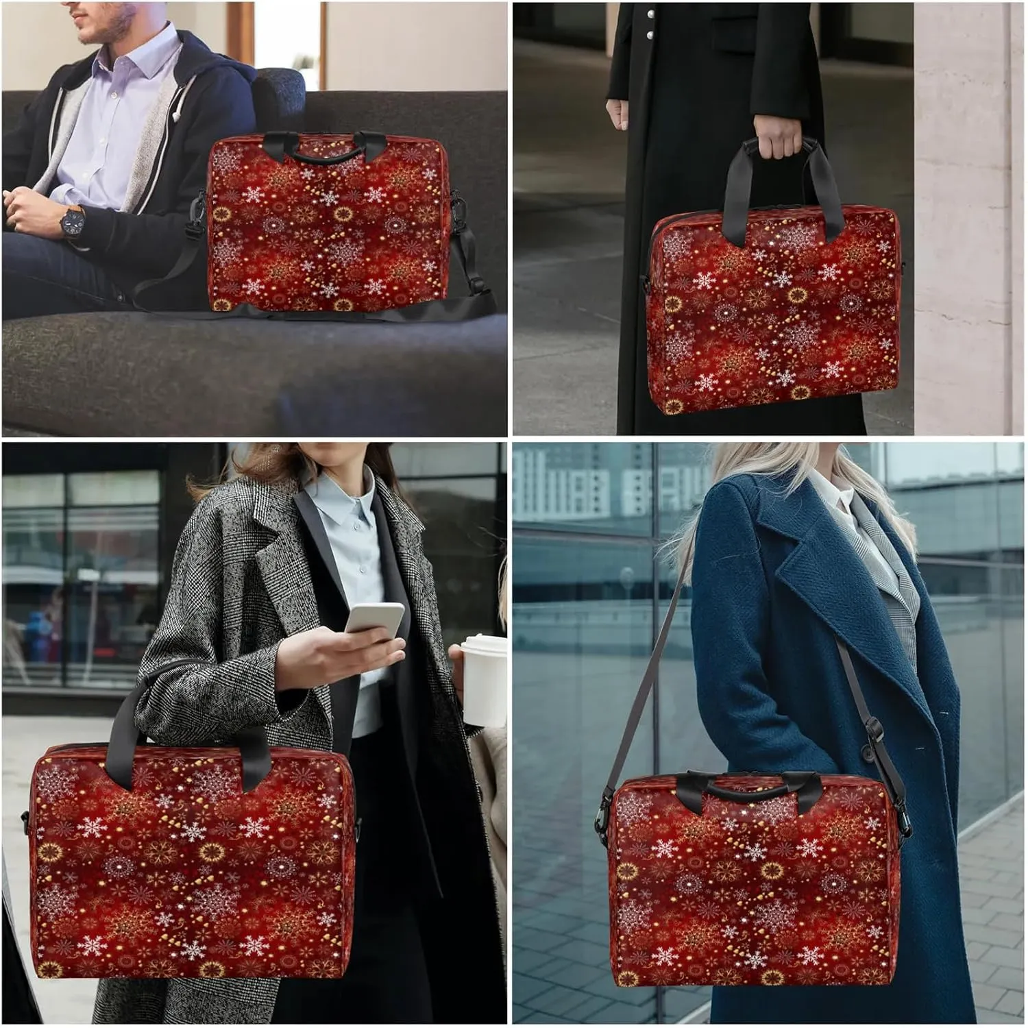 Laptop Shoulder Bag Compatible with Handle, Messenger Shoulder Case for Tablet, Laptop Carrying Case