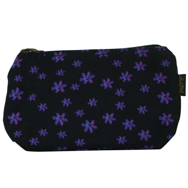 Laurel Burch Dog & Doggies Set of 3 Multi-Color Cotton Cosmetic Bag Pouches