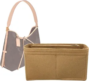 Lckaey Purse Insert for carryall organizer for purse bags women lcarryall tote golf cart parts bag on wheels travel