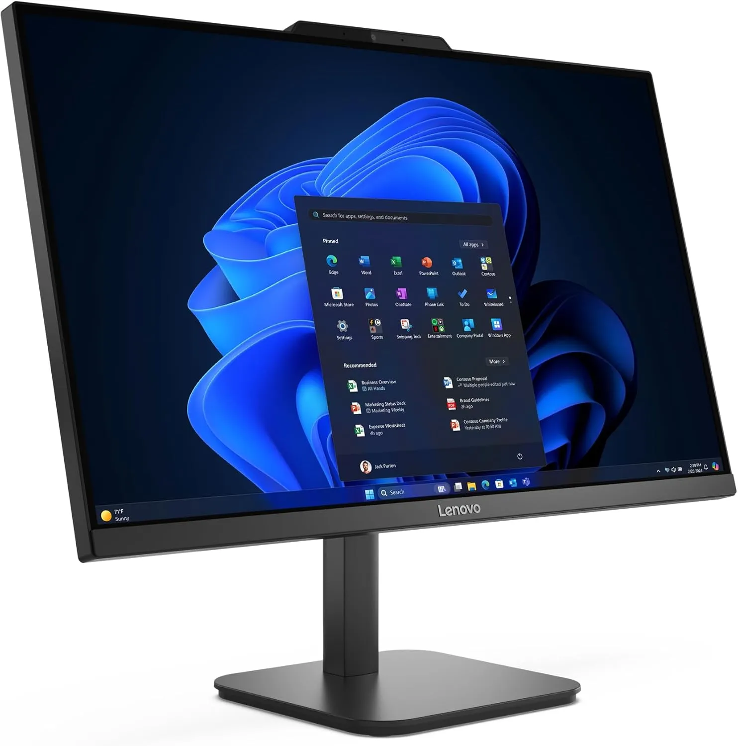 Lenovo 24 23.8" FHD All-in-One Desktop Computer for Home Office, Intel 4-Core Processor (Beat i3-1110G4), 32GB DDR4 RAM, 1TB PCIe SSD, WiFi 6, Bluetooth, Business AIO, Windows 11 Pro, Vent-Hear
